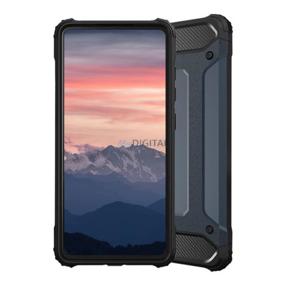 Defender silicon protector de telefon (rezistență la șocuri, bubble heel, efect metalic) CUTTING BLUE Xiaomi Redmi 13C 4G, Poco C65