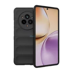   HUSĂ! - Silicon protector de telefon (rezistent la șocuri, protecție cameră, 3D) Negru Realme 14 Pro
