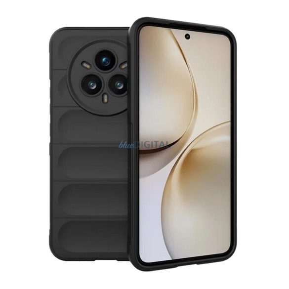 Silicon protector de telefon (rezistent la șocuri, protecție cameră, 3D) Negru Realme 14 Pro Plus