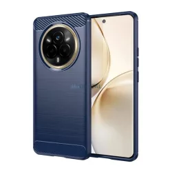   HUSĂ! - Silicon protector de telefon (rezistență la impact, călcâi pernă de aer, periat, model de carbon) BUTTON Realme 14 Pro
