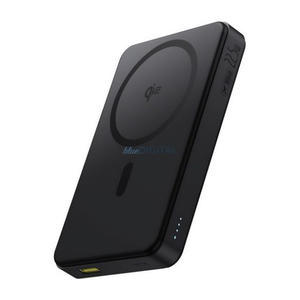 BASEUS Airpow2 Qi2 USB+Type-C încărcător de priză (10000mAh, 22.5W, încărcător rapid PD 3.0, Magsafe, indicator LED) NEGRU