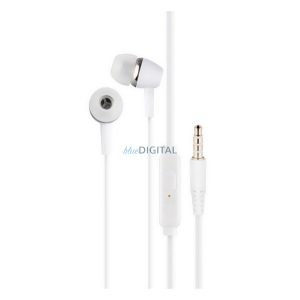 Conceput pentru căștile SAMSUNG STAREO (mufă de 3,5 mm, microfon, buton de înregistrare) ALB
