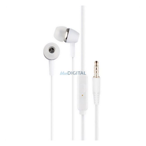 Conceput pentru căștile SAMSUNG STAREO (mufă de 3,5 mm, microfon, buton de înregistrare) ALB