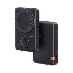 MCDODO Încărcător de urgență cu priză Type-C (10000mAh, 20W, încărcător rapid, MagSafe, încărcător Apple Watch, afișaj LED, suport) NEGRU