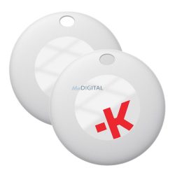   SKROSS eTAG bluetooth de urmărire 2pcs (pentru breloc, geantă, mașină, urmărire în timp real, compatibil iOS) WHITE