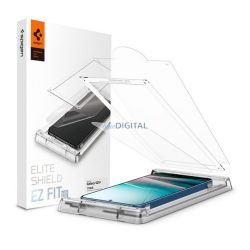   SPIGEN ELITESHIELD EZ FIT HD ecran protector de sticlă (flexibil, ultra-subțire + cadru de sprijin) pentru Samsung Galaxy S25 Plus (SM-S936)