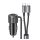 Încărcător auto USAMS USB + priză Type-C (66W, încărcător rapid PD + cablu fix Type-C - lightning) NEGRU Încărcător auto USAMS USB + priză Type-C (66W, încărcător rapid PD + cablu fix Type-C - lightning) NEGRU