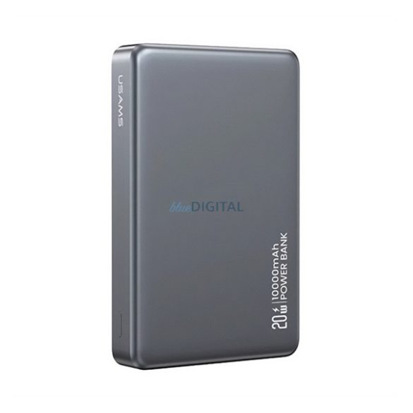 USAMS CY SERIES încărcător de urgență Type-C (10000mAh, 20W, wireless, MagSafe, încărcător rapid PD) ALB