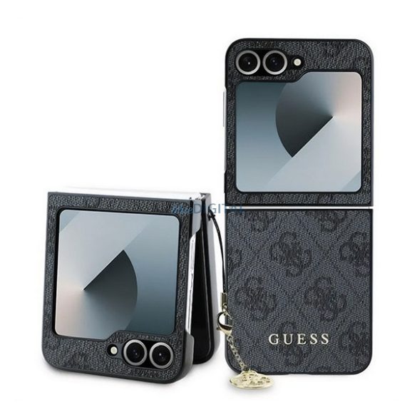 GUESS 4G CHARMS protecție de plastic pentru telefon (capac din spate textil, curea pentru telefon) Gri Samsung Galaxy Z Flip6 (SM-F741)