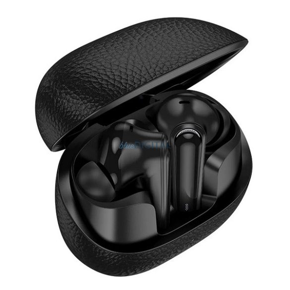 Căști bluetooth HOCO EQ23 STAREO (v5.4, TWS, microfon + încărcător) NEGRU