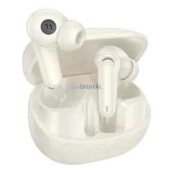   Căști bluetooth HOCO EQ23 STAREO (v5.4, TWS, microfon + încărcător) CREAM