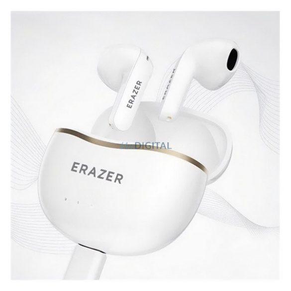 LENOVO ERAZER XT16 PRO căști bluetooth Stereo (v5.4, TWS, anulare zgomot, microfon + încărcător) ALB