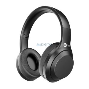 LENOVO LECOO ES207 căști bluetooth Stereo (v5.2, microfon, pliabile, conector jack de 3,5 mm) NEGRU