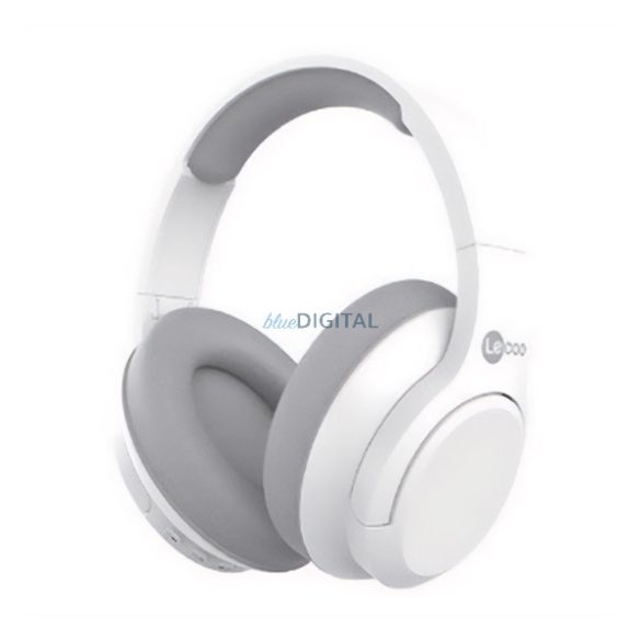 LENOVO LECOO ES209 cască bluetooth Stereo (v5.3, microfon, anulare zgomot, pliabilă, conector jack 3,5 mm) ALB