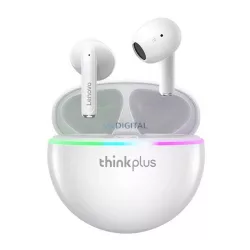   LENOVO THINKPLUS XT97 căști bluetooth Stereo (v5.2, TWS, anulare zgomot, microfon + încărcător) ALB