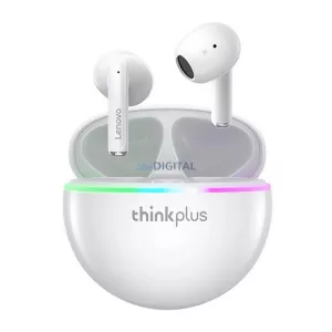 LENOVO THINKPLUS XT97 căști bluetooth Stereo (v5.2, TWS, anulare zgomot, microfon + încărcător) ALB