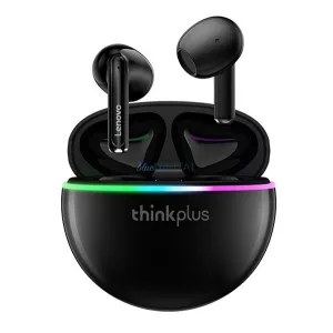 LENOVO THINKPLUS XT97 cască bluetooth Stereo (v5.2, TWS, anulare zgomot, microfon + încărcător) NEGRU