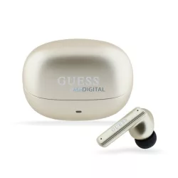   Căști bluetooth GUESS CAPSULE STAREO (v5.3, TWS, microfon, anulare activă a zgomotului, IPX6 + încărcător) GOLD