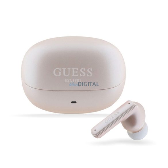 Căști bluetooth GUESS CAPSULE STAR (v5.3, TWS, microfon, anulare activă a zgomotului, IPX6 + încărcător)