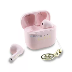   Căști bluetooth GUESS CLASSIC LOGO CHARM STAR (v5.4, TWS, microfon + încărcător)