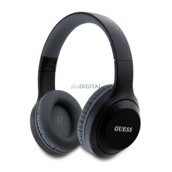   GUESS CLASSIC SILVER LOGO căști bluetooth Stereo (v5.3, microfon, anulare zgomot) NEGRU