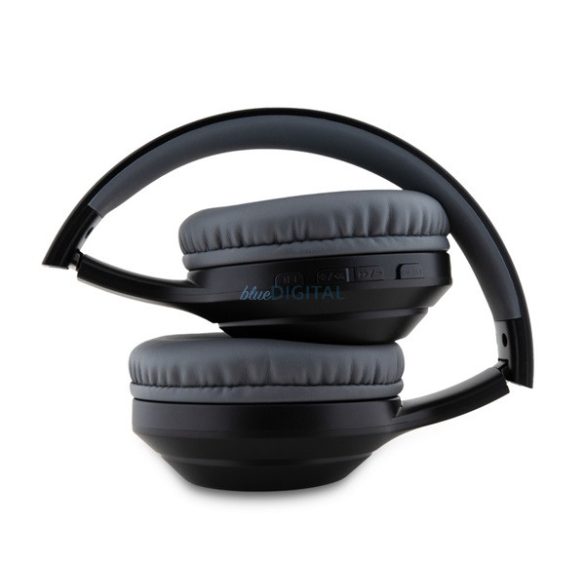 GUESS CLASSIC SILVER LOGO căști bluetooth Stereo (v5.3, microfon, anulare zgomot) NEGRU