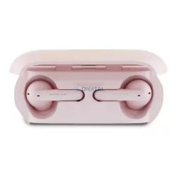   Căști bluetooth GUESS ELONGATED METALLIC STAREO (v5.3, TWS, microfon, anulare a zgomotului + încărcător)