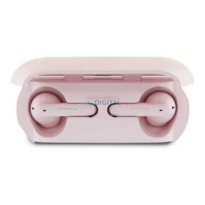 Căști bluetooth GUESS ELONGATED METALLIC STAREO (v5.3, TWS, microfon, anulare a zgomotului + încărcător)