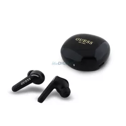   GUESS GLOSSY CLASSIC LOGO căști bluetooth STAR (v5.4, TWS, microfon + încărcător) NEGRU