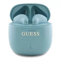   GUESS PRINTED CLASSIC LOGO căști bluetooth STAR (v5.3, TWS, microfon, IPX4 + încărcător) TURQUoise