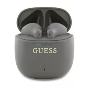 GUESS PRINTED CLASSIC LOGO bluetooth headset STAREO (v5.3, TWS, microfon, IPX4 + încărcător) GREY