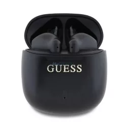   GUESS PRINTED CLASSIC LOGO bluetooth headset STAREO (v5.3, TWS, microfon, IPX4 + încărcător) NEGRU