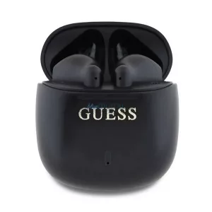 GUESS PRINTED CLASSIC LOGO bluetooth headset STAREO (v5.3, TWS, microfon, IPX4 + încărcător) NEGRU