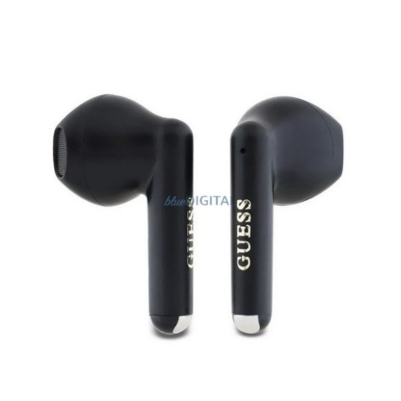 GUESS PRINTED CLASSIC LOGO bluetooth headset STAREO (v5.3, TWS, microfon, IPX4 + încărcător) NEGRU