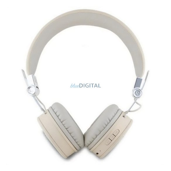 GUESS PU GRAINED TRAINGLE LOGO căști bluetooth STAR (v5.3, microfon, anulare zgomot, cititor card microSD)