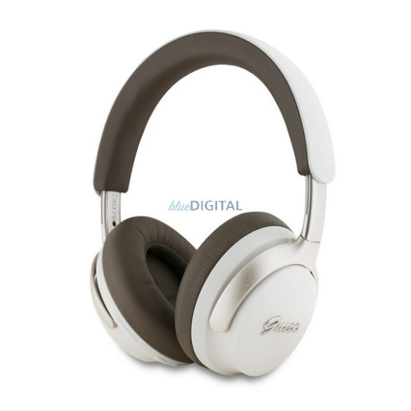 Căști bluetooth GUESS PU LEATHER SCRIPT LOGO STAR (v5.4, microfon, anulare activă a zgomotului, impermeabilitate IPX4)