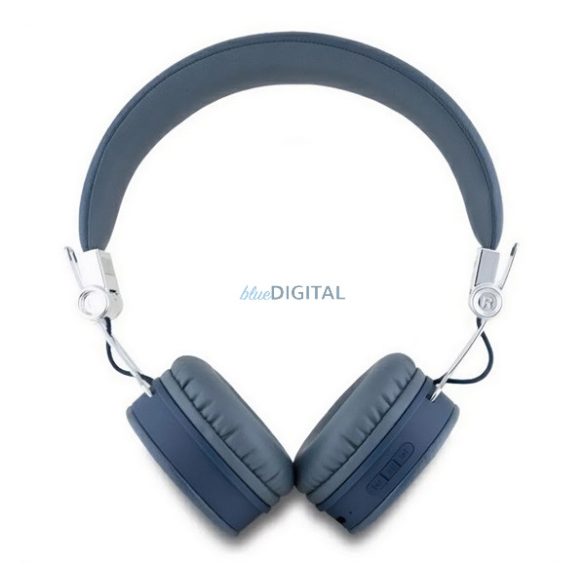 GUESS PU GRAINED TRAINGLE LOGO căști bluetooth STAR (v5.3, microfon, anulare zgomot, cititor card microSD)
