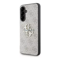   HUSĂ! - GUESS PU 4G METAL LOGO CASE plastic protector de telefon (rezistent la șocuri, spate cu efect de piele) ROSS CULOUR Samsung Galaxy A36 5G (SM-A366)