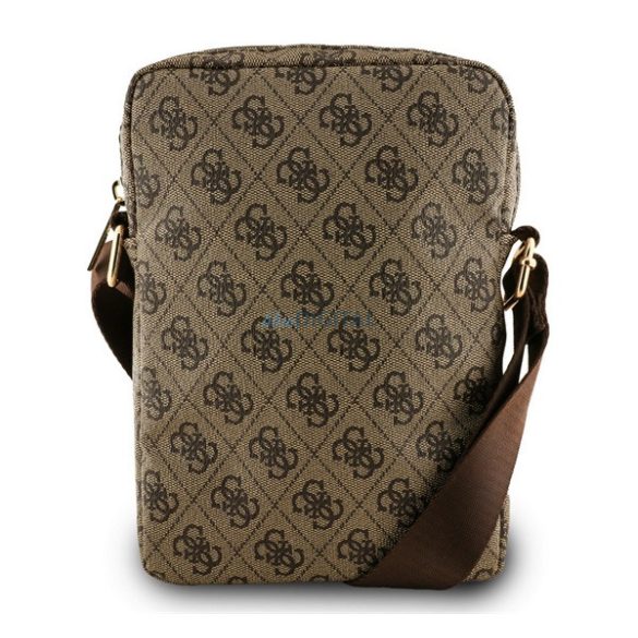 GUESS PU 4G TRIANGLE LOGO geantă de mână în picioare (universal, 8", efect de piele, curea de umăr) BARNA