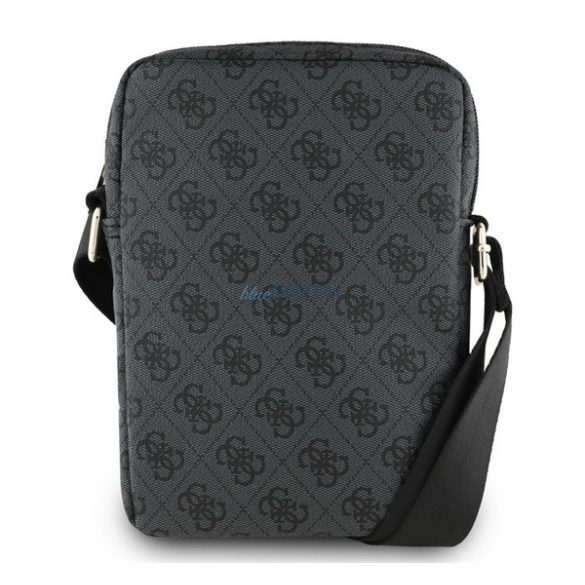 GUESS PU 4G TRIANGLE LOGO geantă de mână în picioare (universal, 8", efect de piele, curea de umăr) NEGRU