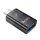 Adaptor HOCO UA36B (mufă USB - Type-C, transfer de date și încărcare, OTG) NEGRU
