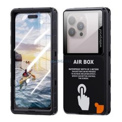   HUSĂ! - SHELLBOX AIRBOX 6.9 carcasă impermeabilă/rezistentă la apă, AQUA (IP68, rezistență ridicată la impact, dimensiune 6.9") NEGRU