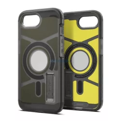   HUSĂ! - SPIGEN TOUGH ARMOR MAG plastic protector de telefon (rezistent la impact, mat, MagSafe) Negru Apple iPhone 16e
