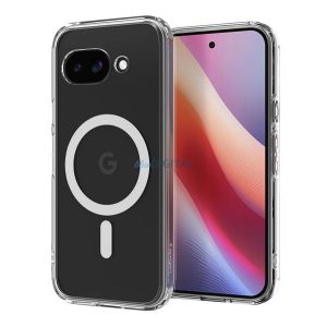 SPIGEN ULTRA HYBRID MAG plastic protector de telefon (rezistent la șocuri, bubble frame, MagSafe) pentru Google Pixel 9a