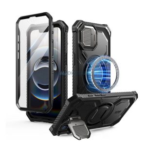 SUPCASE IBLSN ARMORBOX apărător din plastic protector de telefon (rezistență puternică la impact, bumper, Magsafe) Negru Apple iPhone 16e