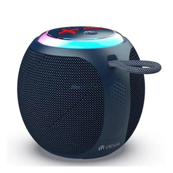 Difuzor portabil bluetooth DEVIA LITE1 (v5.3, 5W, cititor de carduri TF/microSD, radio FM, lumină LED)