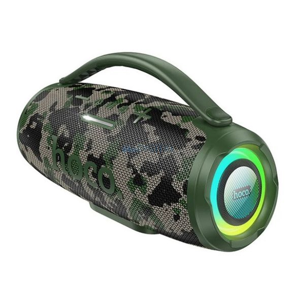 Difuzor portabil bluetooth HOCO HA4 (v5.4, 2x15W, cititor de carduri TF/microSD, radio FM, AUX, lumină LED)