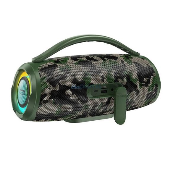 Difuzor portabil bluetooth HOCO HA4 (v5.4, 2x15W, cititor de carduri TF/microSD, radio FM, AUX, lumină LED)