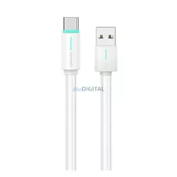   USAMS YU cablu de date (USB - Tip-C, 18W, încărcător rapid, 100cm) ALB