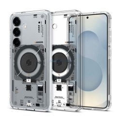   HUSĂ! - SPIGEN ULTRA HYBRID MAG NEO ONE plastic telefon protector (rezistent la șocuri, cadru pernă de aer, MagSafe) pentru Samsung Galaxy S25 (SM-S931)